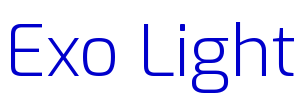 Exo Light フォント